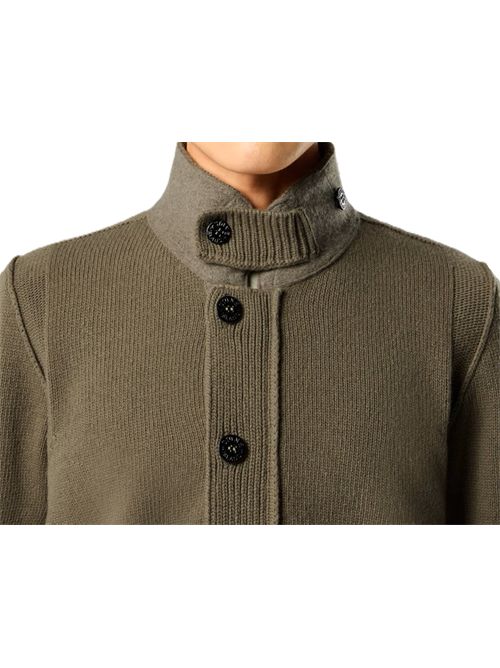 Stone Island Logo Patch Buttoned Cardigan Stone Island | L2S15 5100047 S00A3V005G MILITARY GREEN
